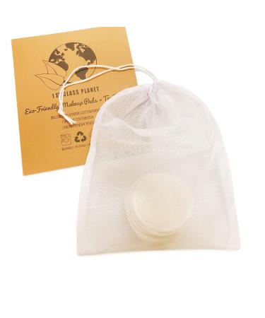 Eco-Friendly Reusable Cotton Pads & Bamboo Toothbrush Set | 10 pcs Makeup Remover Rounds | Natural Organic Zero-Waste Beauty Solution - Buy Online on SooperMarket.com