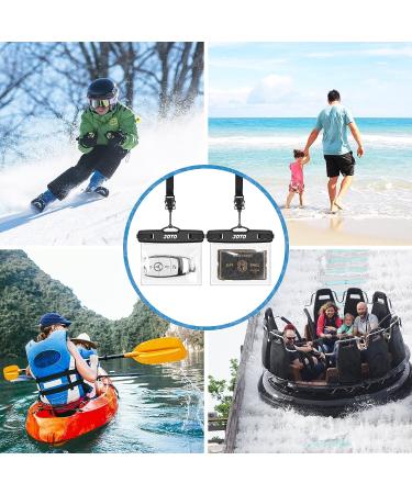 JOTO 2 Pack Waterproof Car Key FOB Case with Lanyard - Small Waterproof Wallet for Money Credit ID Card - Black - Buy Online on SooperMarket.com