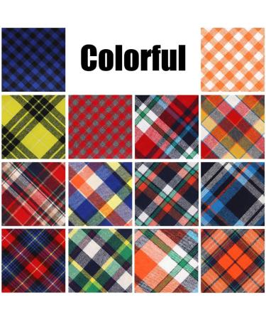 SLSON 14 Pack Dog Bandanas Plaid Dog Scarf Washable Triangle Pet Bibs Kerchief for Puppy Small Dog and Medium Dog Cat Pets - Buy Online on SooperMarket.com