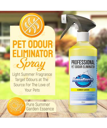 AQUAFORCE Pet Odour Eliminator Spray Strong Enzyme Odour Bacteria Eating Deodoriser & Dog Urine Neutraliser | Pet Odour Remover | Smells from Carpet Upholstery - Buy Online on SooperMarket.com