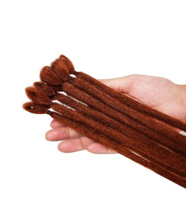 Buy No LIFE 10PC 50cm Ginger Red Dreadlock Extensions - Synthetic Crocheted Jamaican Punk Hip-Hop Reggae Hair Wigs for Men & Women - Buy Online on SooperMarket.com