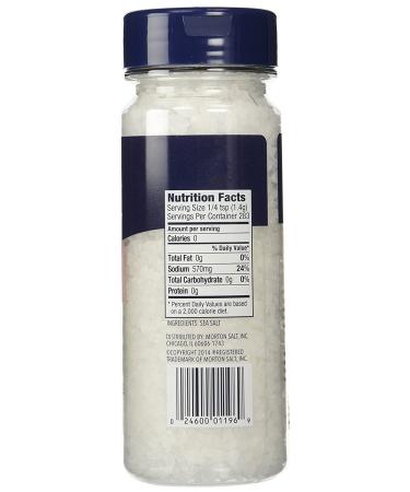 Morton Sea Salt Mill Refill 14 oz Canister - Pack of 2 | Finest Quality Sea Salt Crystals - Buy Online on SooperMarket.com