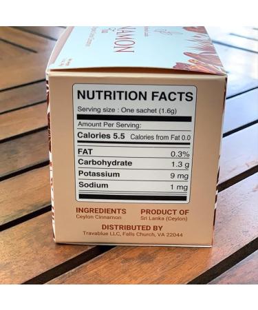 Authentic Lanka 100% True Ceylon Cinnamon Tea 25 Sachets Box - Caffeine Free  Organic Sweet Cinnamon Herbal Tea  Vegan USDA Organic Non GMO Sri Lanka (Ceylon) Origin - Buy Online on SooperMarket.com