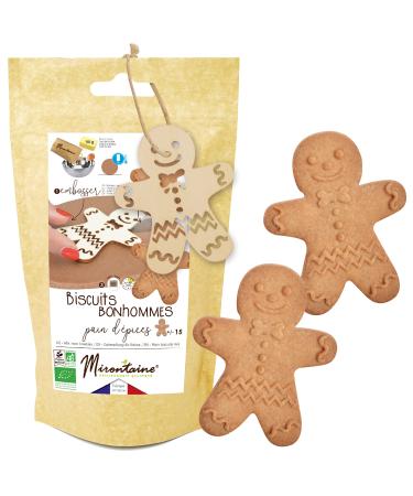 Preparation + Wooden Embosser for Gingerbread Cookies