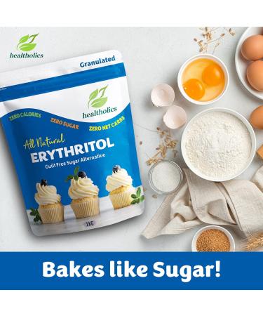 5kg Erythritol Granulated Sugar Alternative - Zero Calorie, Keto Friendly (5 x 1kg) - Buy Online on SooperMarket.com