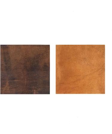 Genuine Leather Sheets Set of 4  Leather Material  Genuine Leather for Crafts | Leather Roll  Soft Leather  Sheet Leather for Crafts | Quality Raw Leather 12" x 12" + 36" Leather Cord - Buy Online on SooperMarket.com