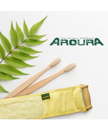 100% Natural Egyptian Back Loofah with Wooden Handle - Eco-Friendly & Non-Toxic - 4 X 31 - Buy Online on SooperMarket.com