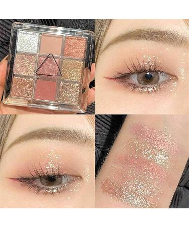 Buy Gokame Eyeshadow Palette - 9 Color Matte & Glitter Makeup Palette (Pink) | International Shipping - Buy Online on SooperMarket.com