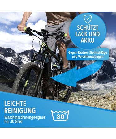 Lainfeld E-Bike Battery Protective Cover | Universal Fit | 30-41 cm Circumference | Neoprene Protection Against Cold & Dirt | Reflectors | Black-Blue E-Bike Accessories - Buy Online on SooperMarket.com