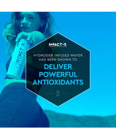 H Factor Hydrogen Water Can (12 Pack) - Premium Molecular Hydrogen Infused Water - Buy Online on SooperMarket.com