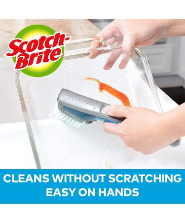 Scotch-Brite Dishwand Brush Scrubber - Ideal for Cleaning Dishes, Kitchen, Bathroom & Household - 1 Dishwand - Buy Online on SooperMarket.com