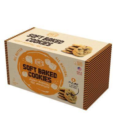 Eve's Bakery Soft Baked Cookies - Salted Caramel Milk Chocolate - 4 packs of 2 cookies