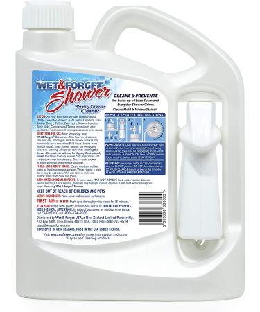 Wet & Forget Shower Cleaner 64oz (2 Pack) | No Scrubbing, Bleach-Free Formula | Ready to Use Weekly Application - Buy Online on SooperMarket.com