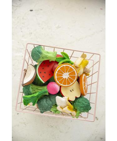 Oli & Carol Clementino Orange Teething Toy - Natural Hevea Rubber for Babies - Buy Online on SooperMarket.com