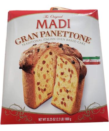 Gran Panettone Italian Cake, 35.25 oz (MADI CAKE 1 KG)