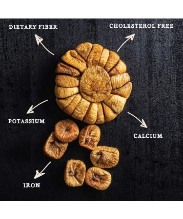 Gramas Natural Sun-Dried Calimyrna Figs Garland - Vegan, Gluten-Free, Non-GMO - 2 lbs (Pack of 4) - Buy Online on SooperMarket.com