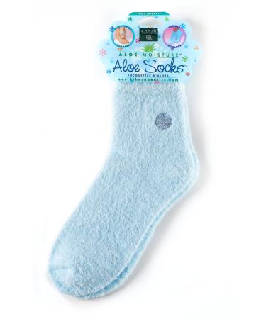 Earth Therapeutics Foot Therapy Blue Aloe Infused Socks 221774