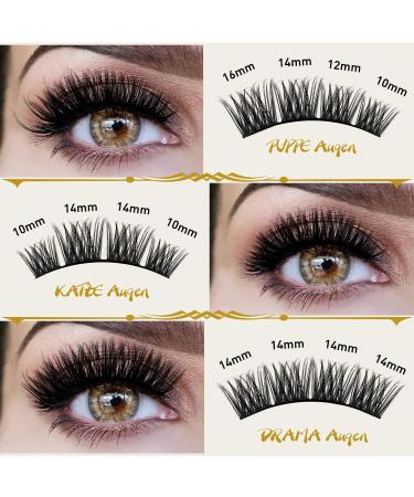 DIY Individual Eyelash Extensions - 72 PCs B&Q Fluffy Wispy Eyelashes for Beginners - Reusable D-10mm - Buy Online on SooperMarket.com