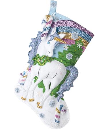 Bucilla Felt Stocking KIT  Santa's Unicorn