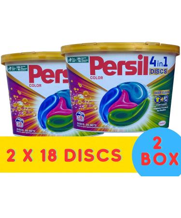 Buy Persil 4-in-1 Color Laundry Discs - Deep Clean 18 Discs | International Shipping Available - Buy Online on SooperMarket.com