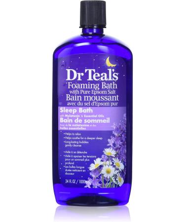 Dr Teal's Lavender Foaming Bath (1000ml) + Dr Teal's Melatonin Sleep Bath (1000ml) - Buy Online on SooperMarket.com