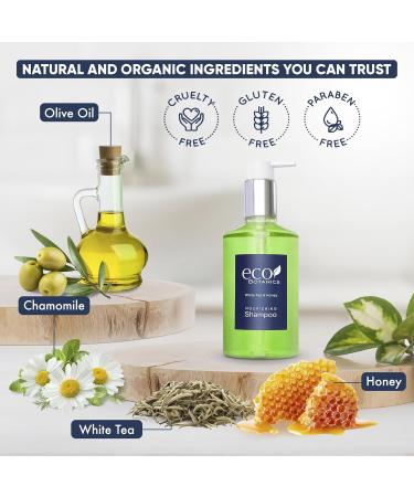 Terra Pure Eco Botanics Shampoo - White Tea & Honey | 10.14 oz | Premium Hotel Amenities - Buy Online - Buy Online on SooperMarket.com