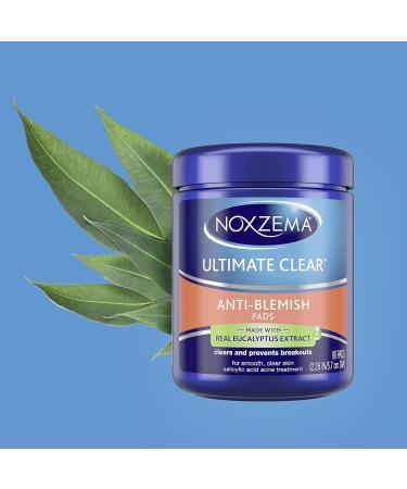 Noxzema Ultimate Clear Face Pads - 90 Count - Acne Prevention & Treatment with 60% Alcohol - Buy Online on SooperMarket.com