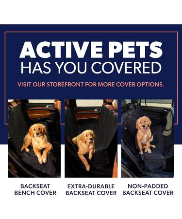 Active Pets Front Seat Dog Cover - Waterproof, Scratch Proof & Nonslip Protector for Cars, Trucks & SUVs - Black - Buy Online on SooperMarket.com
