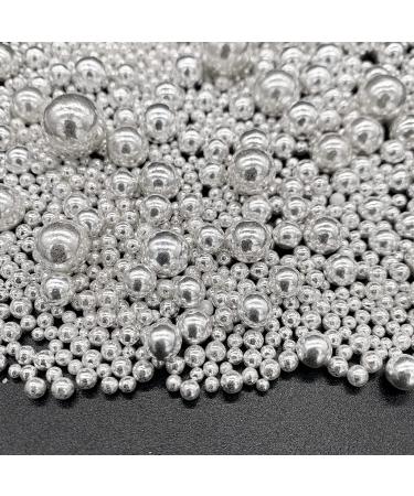 GEORLD Silver Pearl Sugar Sprinkles Candy Mixing Size Baking Edible Cake Decorations Cupcake Toppers Cookie Decorating Celebrations Wedding Shower Party Chirstmas Supplies 120g/ 4.2oz - Buy Online on SooperMarket.com