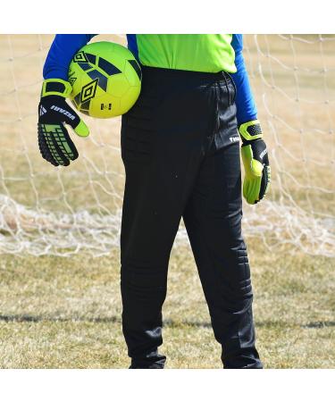 Vizari Primo Black Goalkeeper Pants - 100% Polyester Breathable Padded Hips & Knees Unique Design Side Pockets | M Size - Shop Internationally! - Buy Online on SooperMarket.com