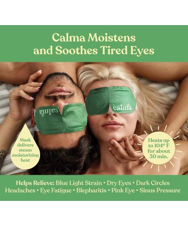 16 Pack Calma Heated Eye Mask - Hot Compress for Eye Fatigue, Dry Eyes, Blue Light Strain, Headaches, Dark Circles - Unscented - Buy Online on SooperMarket.com