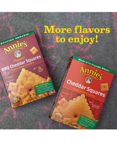 Annie's Organic White Cheddar Squares 7.5 oz - Baked Snack Crackers - Buy Online on SooperMarket.com