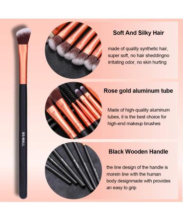 BS-MALL 50 pcs Eyeshadow Makeup Brushes Set - Soft Synthetic Hairs, Wood Handle - for Eyeshadow, Eyebrow, Eyeliner, Blending & Concealer - Buy Online on SooperMarket.com