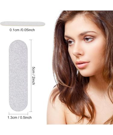 JSRQT 100 Mini Nail Files Double Sided Nail File Set Emery Board for Women Girls Acrylic Mini Nail Files Bulk Nail Buffer Professional Nail Files 180/240 Grit Manicure Tool (Silver) - Buy Online on SooperMarket.com