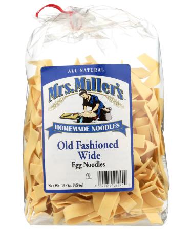 Mrs. Miller's Old Fashioned Wide Noodles, 16-Ounce (Pack of 6)