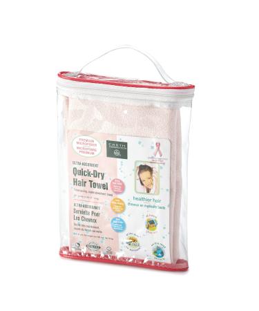 Earth Therapeutics Ultra-Absorbent Quick-Dry Hair & Body Towel (Pink)