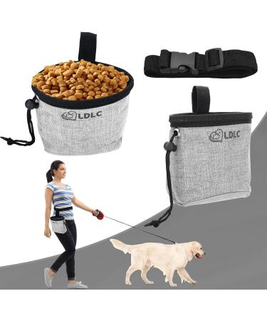 GOTRUST Treat Pouch for Dog Training Dog Treat Bags Small Pet Puppy Treat Pouch Bag Waterproof Dog Walking Pouches with Adjustable Waist Belt and Built-in Dog Waste Bag Dispenser Gray - Buy Online on SooperMarket.com
