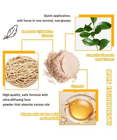 Buy SPF 50++ Mineral Sunscreen Setting Powder | Lightweight Matte Translucent Face Powder with Brush | Oil Control & Breathable Concealer - International Shipping Available - Buy Online on SooperMarket.com