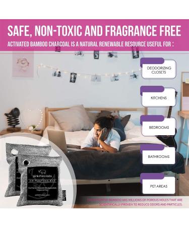 Nature Fresh Moso Bamboo Charcoal Air Purifying Bag - Odor Eliminator for Home & Car - Kid & Pet Friendly - Activated Charcoal by Pink Rhino Labs - Buy Online on SooperMarket.com