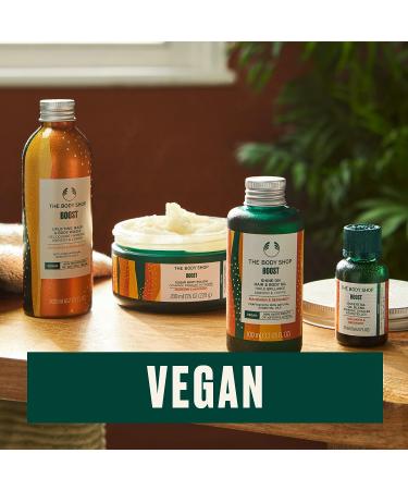 The Body Shop Boost Uplifting Hair & Body Wash - Energizing Vegan Formula with Mandarin & Bergamot Essential Oil - 6.7oz - Buy Online on SooperMarket.com