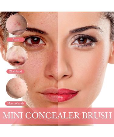 48 Piece Flat Makeup Brushes Set for Concealing, Blending, and Setting - Portable Synthetic Beauty Tools in Black - Buy Online on SooperMarket.com
