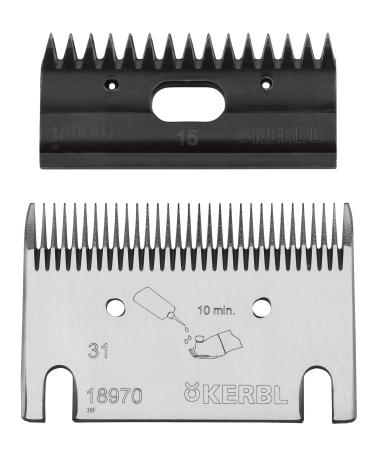 Kerbl 18961 Shearing blade set Kerbl Premium cattle / horse 31/15 teeth