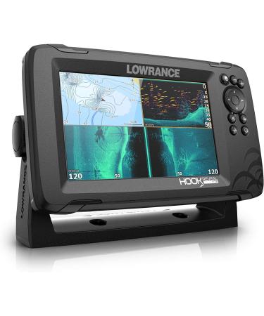 Lowrance Hook Reveal 7 Fish Finder Bundle | 7 Display with Transducer & Optional Preloaded Maps | TripleShot & C-Map Contour+ Ready - Buy Online on SooperMarket.com