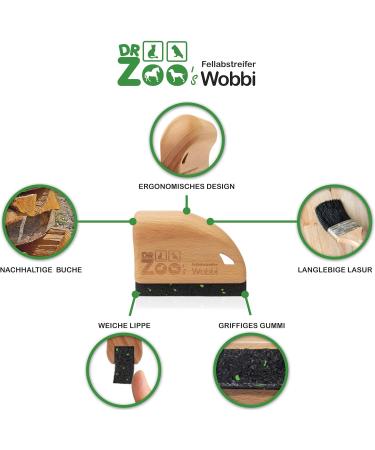 DR Zoo Fur Scraper Wobbi - Essential Dog Brush & Coat Change Helper for Easy Grooming | Shop Internationally - Buy Online on SooperMarket.com