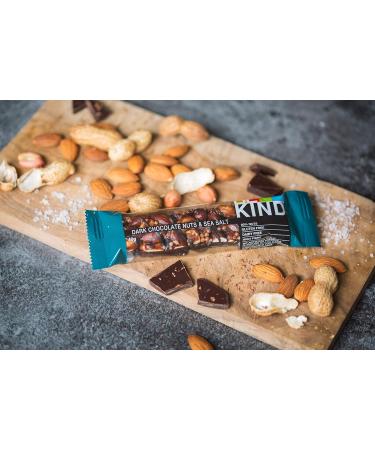 Kind Dark Chocolate Nuts & Sea Salt Cereal Bar - Gluten Free Healthy Snack 12 x 40g Packs - Buy Online on SooperMarket.com
