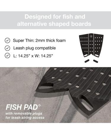 SYMPL Surf Traction Pad - 3-Piece Set for Wide Fish & Grovel Boards | Maximum 3M Grip | Ideal for Skimboards & Wakesurfs - Buy Online on SooperMarket.com