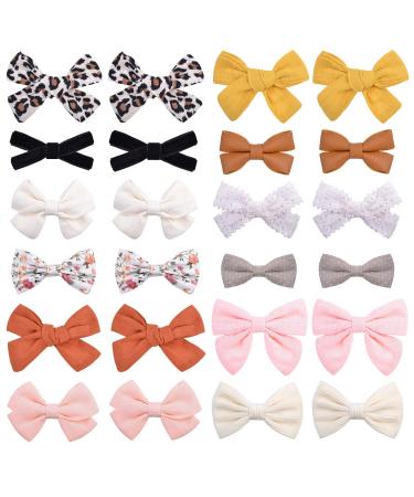 Jollybov's hair loops for babies girls completely lined crocodile chrams hair accessories for little girls toddlers children teenagers pairs 24 pieces multi -colored