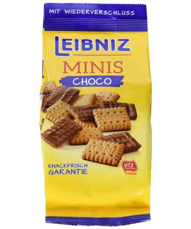 Leibniz Minis Choco in the 8-person pack-mini butter cookies with chocolate-chocolate biscuits in the large pack-biscuit box with butter biscuits in 8 biscuit bags-storage box (8 x 125 g) chocolate 125 g (8 Pack)