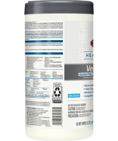 CloroxPro Healthcare Versasure Cleaner Disinfectant Wipes - Alcohol-Free, Healthcare & Industrial Cleaning - 85 Count Canister - Buy Online on SooperMarket.com