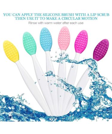 Silicone Lip Brush Double-sided Lip Brush Soft Cleaning Lip Brush Beauty Tool For Smoother Skin Cleaning Brush Set - Buy Online on SooperMarket.com